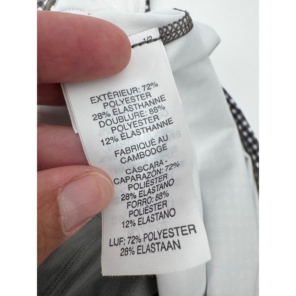 Vuori Volley Skirt & Daily Bra Set Womens XS/M Gingham Black White Activewear - Picture 10 of 10